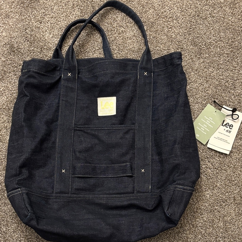 Lee Dark Blue Men's Canvas Tote